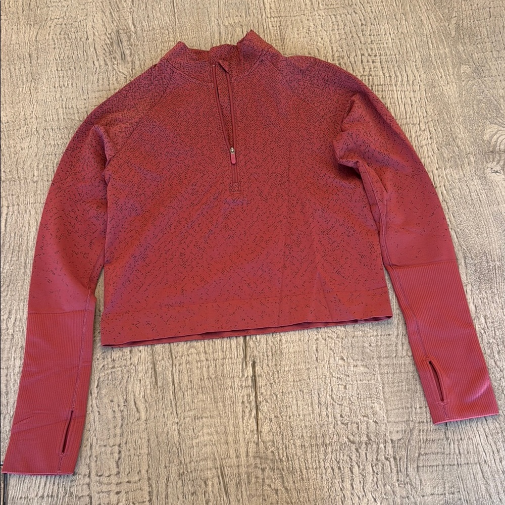 Lululemon Jacket Women’s Rest Less Cropped 1/2 Zip Long Sleeves